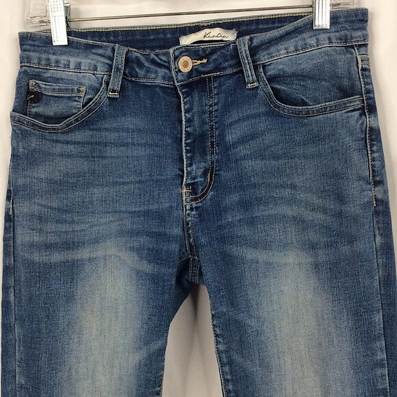 KanCan Mid Rise Skinny Jeans Womens Size 9/28 Blue Medium Wash Denim - Picture 4 of 9